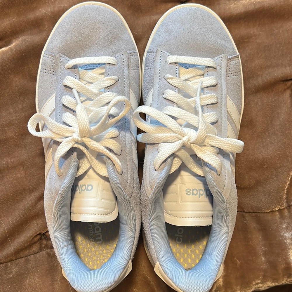 Blue adidas sneakers